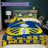 Постельное белье с узором Leeds United Комплект одеяла Пододеяльник Наволочка Домашний Декор Подарок на День Рождения (1 пододеяльник + 2 наволочки без наполнителя)66