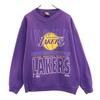 JOSTENS 90s Old Los Angeles Lakers Print Long Sleeve Sweat Trainer Purple Men's Used