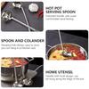 Soup Colander with Hook Hotpot Spoon Serving Home Utensil Food Spoons Stainless Steel Ladle