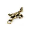 1pcs Mini Brass Climbing Frog Statue DIY Keychain Vintage Gift Paracord Bead Accessories