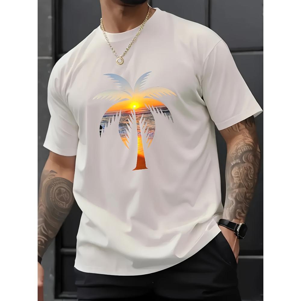 Европейские размеры Мужская модная тенденция чистый хлопок круглый вырез повседневная футболка с принтом букв