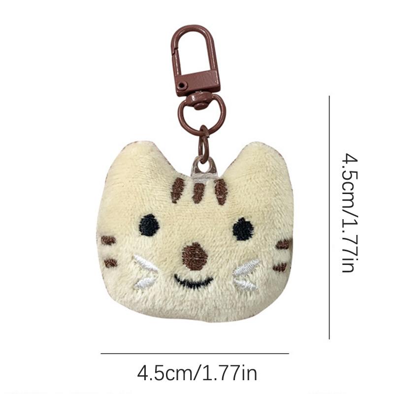 1 шт., милый мультяшный плюшевый брелок с котом, брелок с рыбой для девочек, детское украшение, брелок для ключей, ювелирные изделия