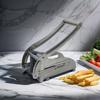 Stainless Steel Potato Slicer Vegetable Cutter Multi Functional Manual Fast Cutting Tool with 2 Blades Manual Fries Machine