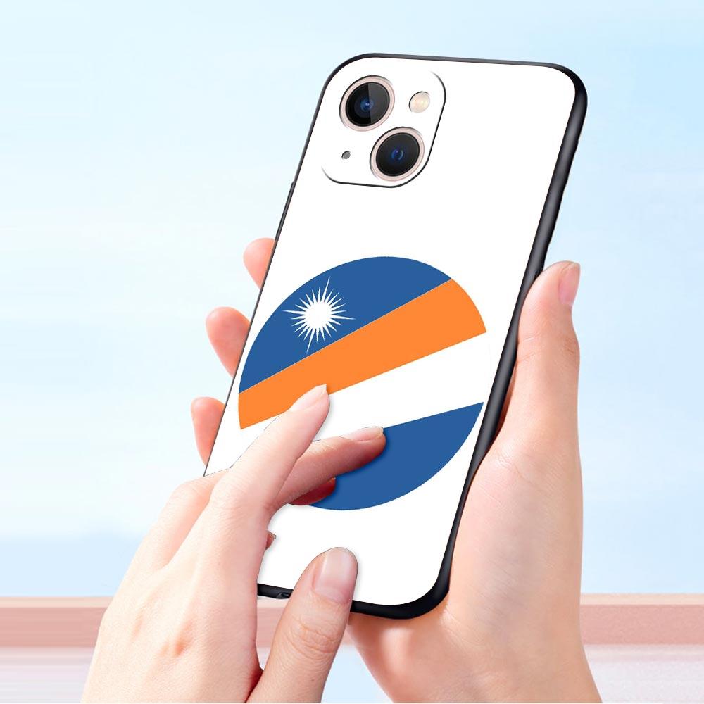 Чехол для телефона с флагом Маршалловых островов для iPhone 17 16E 15 16 14 13 12 11 Pro Max 7 8 Plus Мягкая задняя крышка из ТПУ