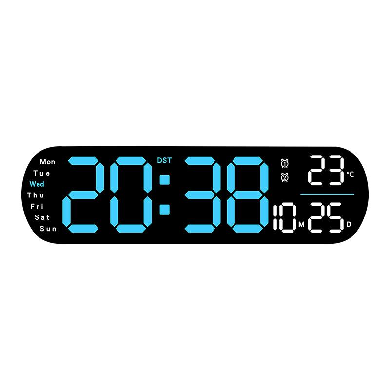 Creative New Product Wall Clock Multi-function Clock Living Room Watch Large Screen LED Digital Alarm Clock 5502