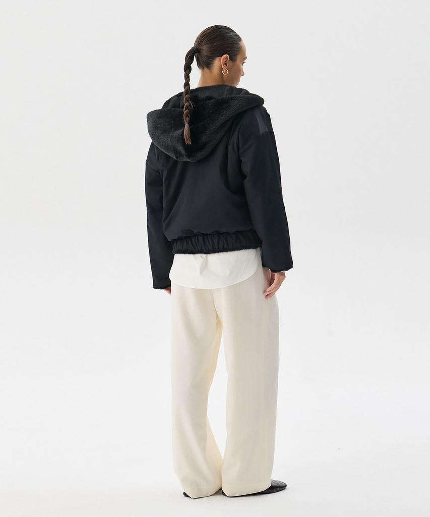 Wnderkammer Reversible Mink Fur Jumper_Black