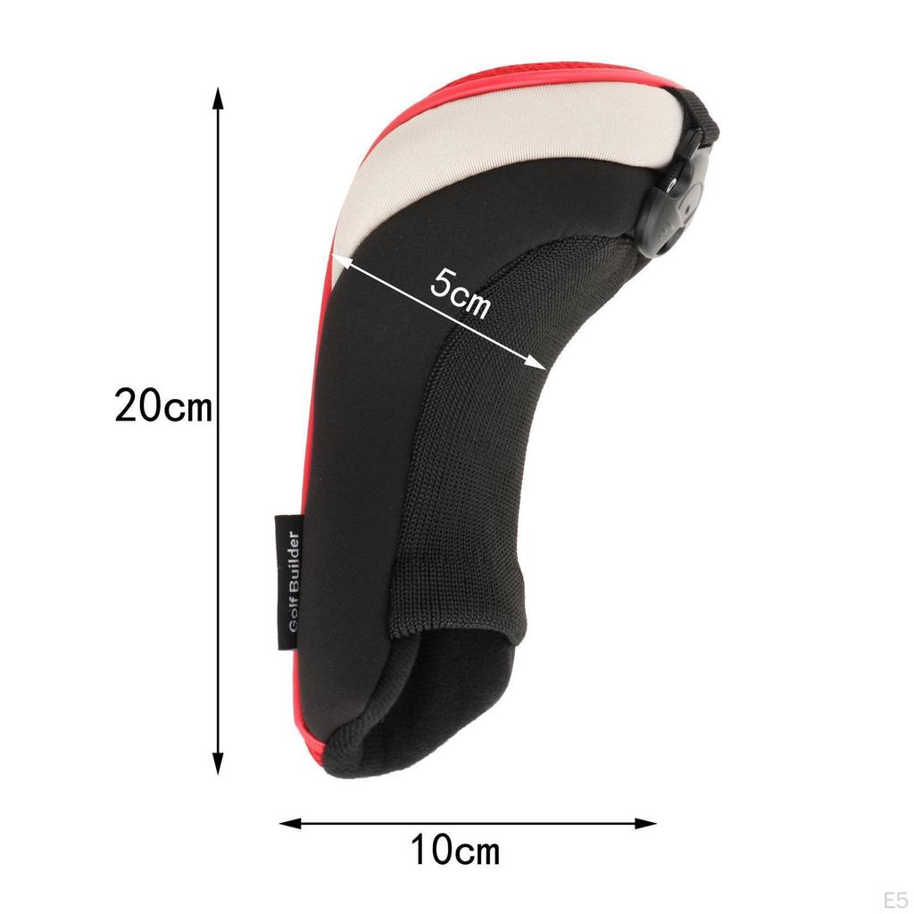 4 Heavy Duty Hybrid Golf Covers with Interchangeable No. of Labels Set Head Cover Utility for