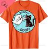 Funny Halloween Ghost Black Cat Boop Easy Lazy Costume Tshirt For Unisex Unisex Kids Kawayi Cotton Printed Tshirt