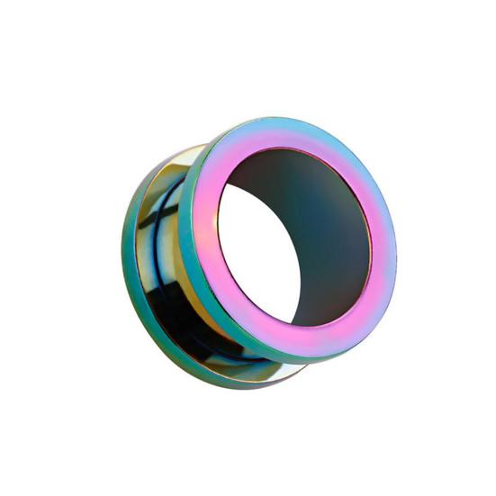 1 шт., унисекс, двойная расклешенная беруша, пирсинг, туннель, расширитель, ювелирные изделия