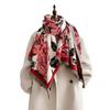 Женский шарф с цветочным принтом, имитация кашемира, ретро, темпераментный, утолщенный теплый шарф, для путешествий, улицы, модная темпераментная шаль