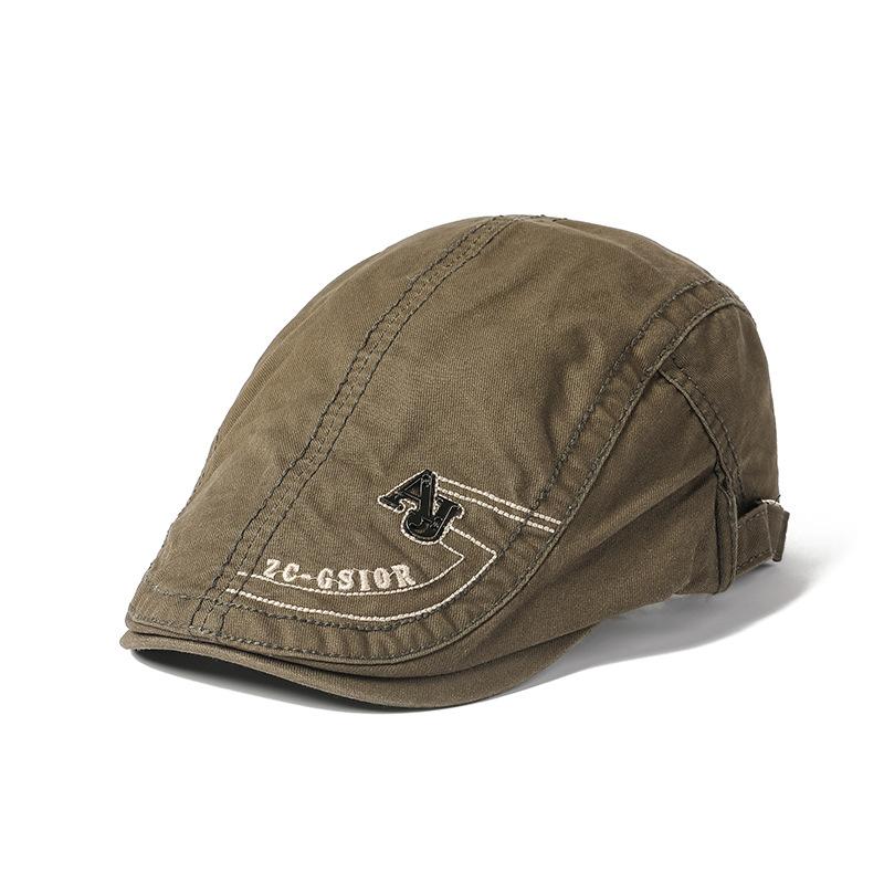 Мужская хлопковая кепка с утиным язычком в британском стиле, ретро-берет для отдыха, Ms. Шляпа