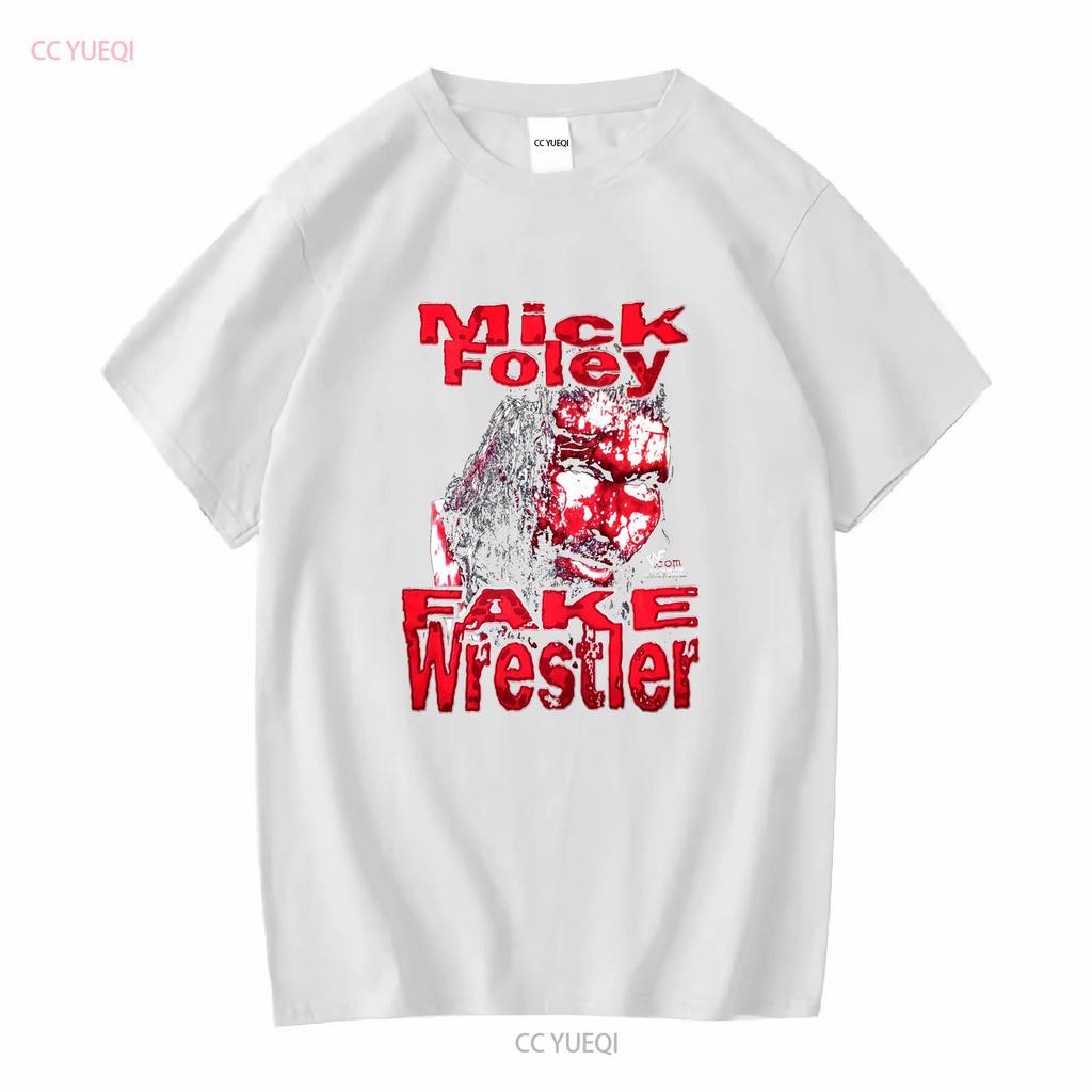 Vintage Mick Foley Fake Wrestler T Shirt Size XL vintage Washed Slightly Breathable Casual Stretched streetwear