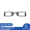 For Toyota Camry 2012-2014 LHD Center Console Side AC Vent Frame Black Carbon Fiber Trim Cover Interior Accessories Upgrade