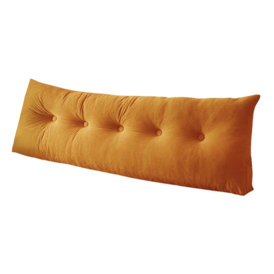 Headboard Wedge Pillow Bedhead Triangular Headboard Pillow Ergonomic Backrest Bolster Cushion with Side Pocket for Dorm Bed Sofa