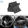 Car Black Line Steering Wheel Cover Protective For Ford Focus 3 2015-2018 Kuga 2016 2017- Escape C-MAX Ecosport