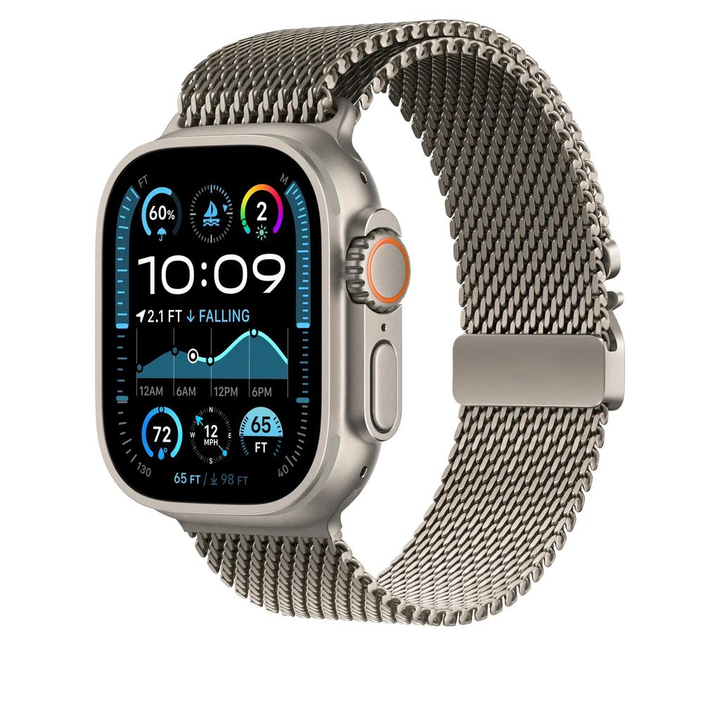 Milanese Loop Strap for Apple Watch Ultra 2 Band 49mm 45mm 46mm 44mm 42mm 41mm 40mm 38mm Bracelet iWatch Series 10 9 8 7 6 5 SE