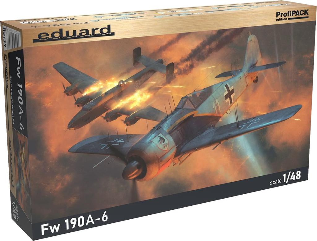 Eduard 1/48 Profipack Fw190A-6 Plastic Model Kit EDU82137 (Airplane)