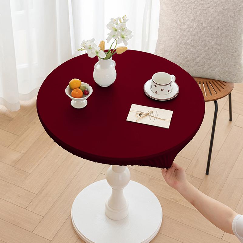 1PC Oilproof Elastic Tablecloth Table Cloth PU Leather Table Protector Cover Table Cover Desk Mat