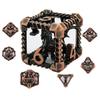 7pcs/set Hollow Dragon Dice Set Role-playing Game Polyhedral Dragon Dice Tabletop DND Game Party Accessories