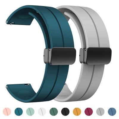 Ремешок для Gear S3 Frontier / Classic с магнитной застежкой, силиконовый ремешок для Samsung Galaxy Watch 3 45 мм / 46 мм, браслет для часов