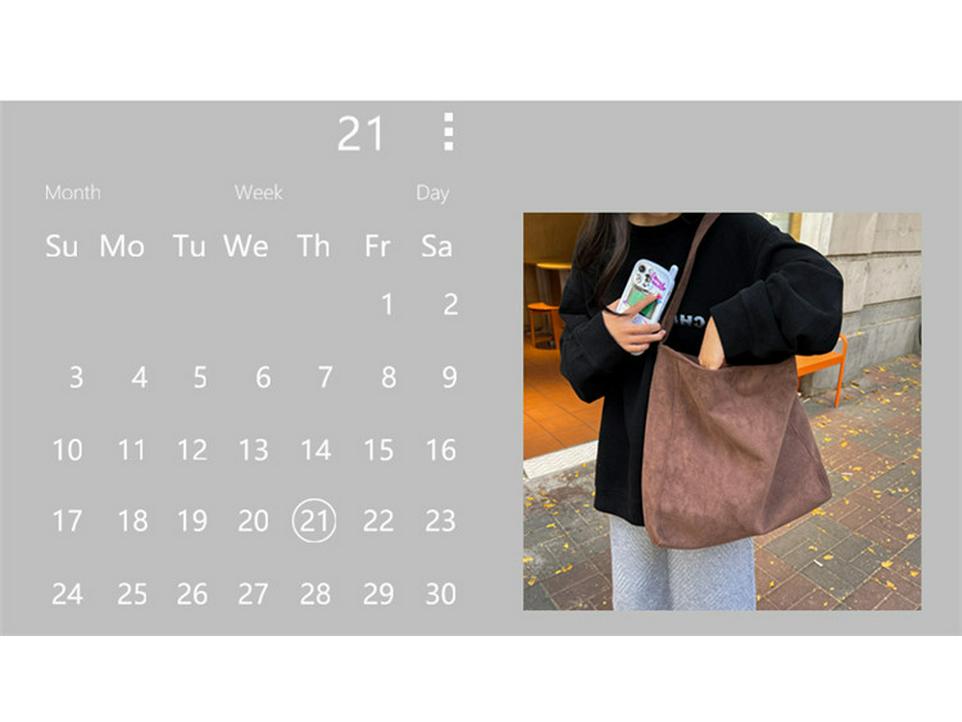 2025 Модная женская однотонная сумка-тоут через плечо