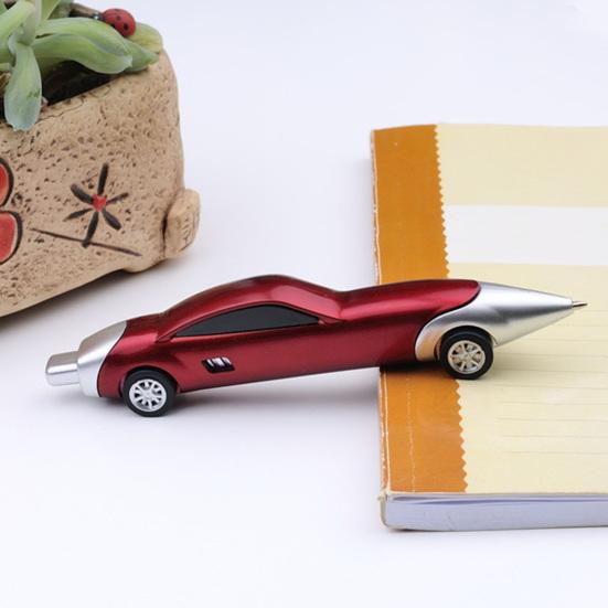 Car Toy Pens with Real Rolling Wheels Fun Retractable Ballpoint Pens for Kids Party Favors School Supplies Novelty Gift