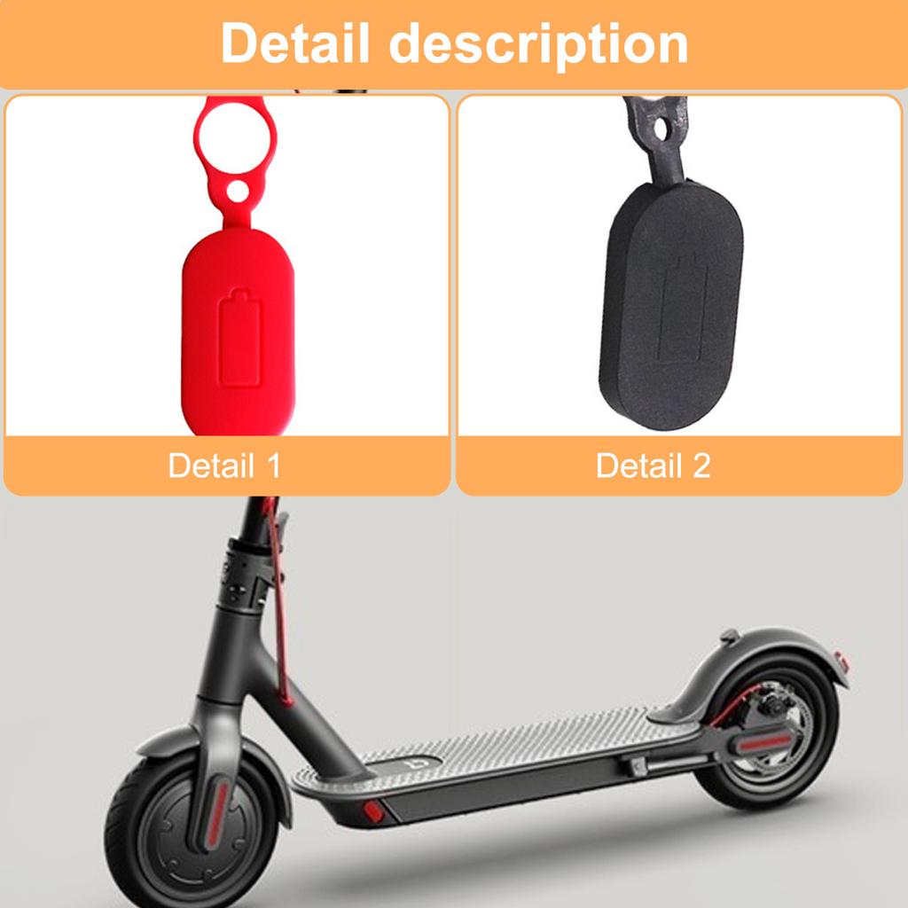 Крышка зарядного отверстия с зарядным кабелем Водонепроницаемая крышка зарядного порта для электровелосипеда/скутера, запчасть для электровелосипеда