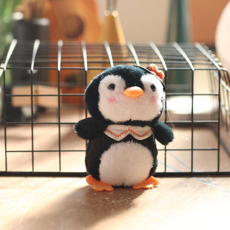 Милый маленький пингвин кулон плюшевая игрушка кукла мультфильм школьный портфель подвесной орнамент брелок кукла