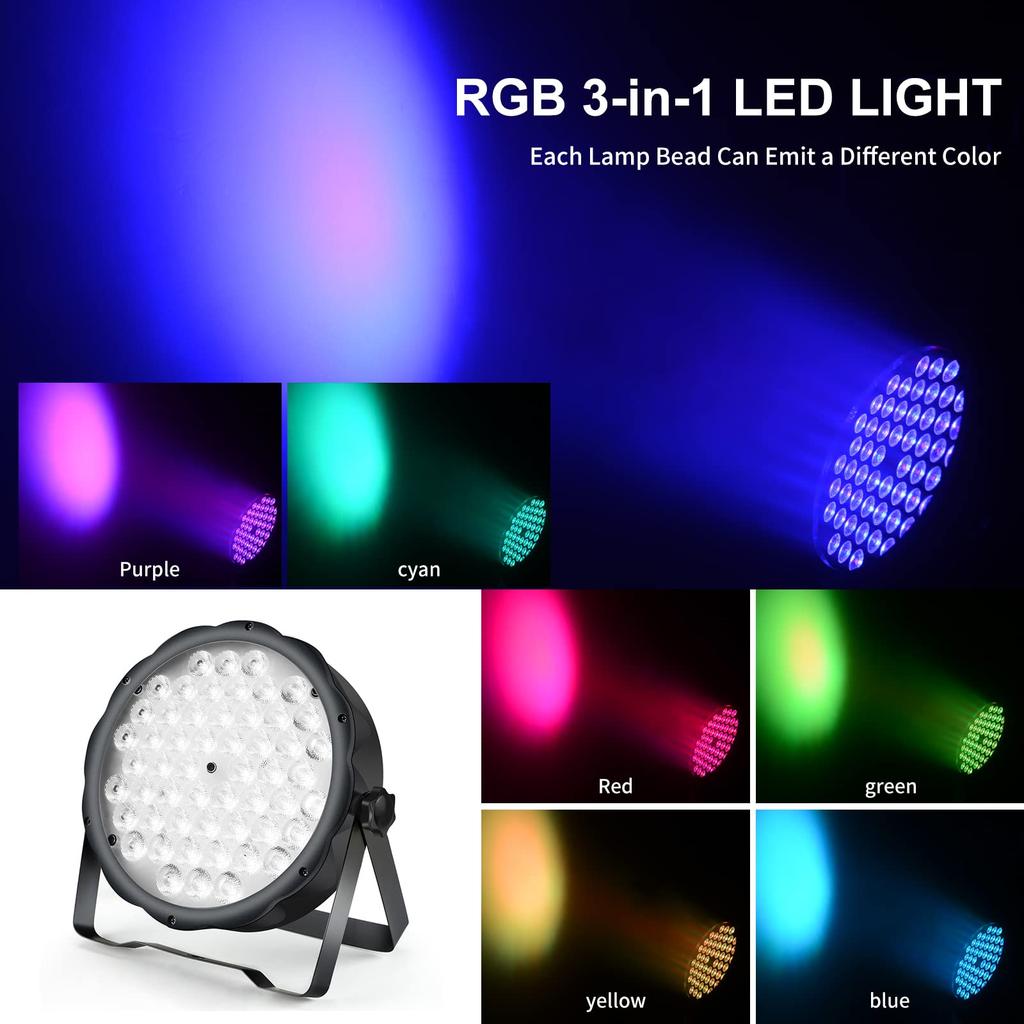 BETOPPER Disco Light RGBW LED Stage Lighting LPC008S Stage Light Stage Lighting DMX512 Party Light Spotlight DJ Disco Light Club Light Professional