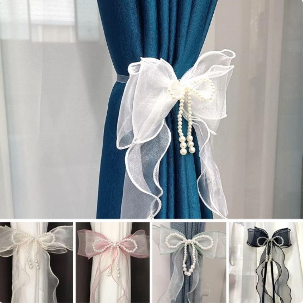 Princess Style Curtain Bow Tiebacks Easy to Use Curtains Binding Rope  Room