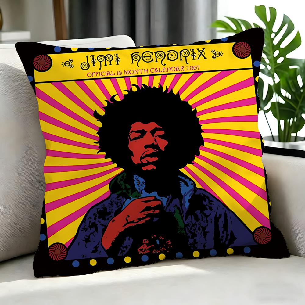 Band TThe Jimi Hendrix Experience Cushion Cover Cushion Cover Set Pcs x x x Pillowcase Decorative Sofa Home Decor