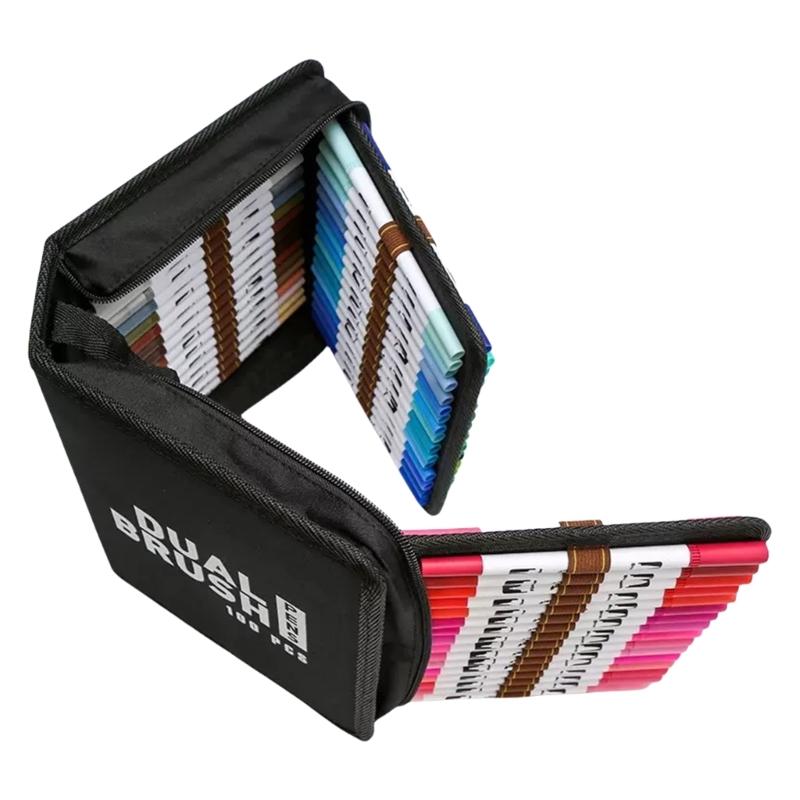 60/72/80/100 Цветов Акриловая Ручка Акриловый Маркер Ручка для Рисования Двойной Наконечник Кисть для Поделок Росписи Камней Стекла