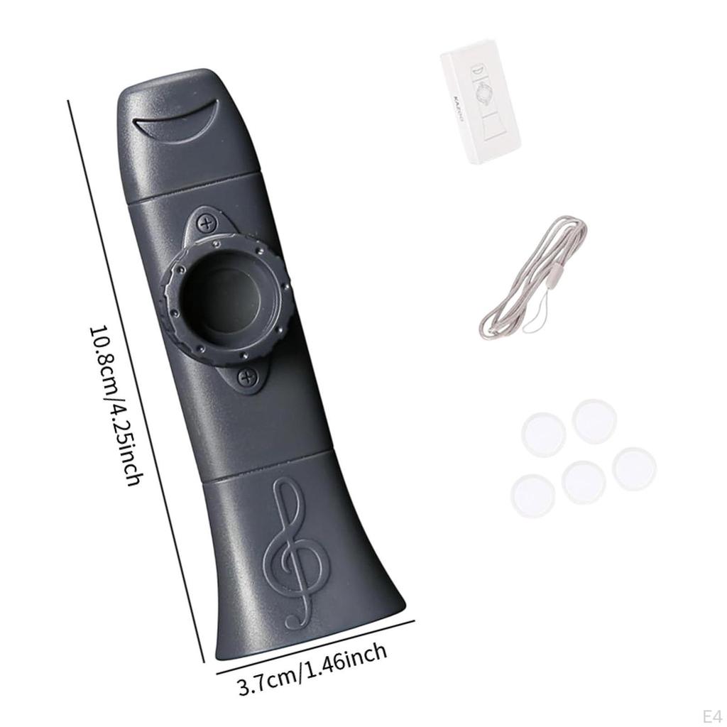 Kazoo Easy To Learn Adjustable Tone Mouth Flute for Music Lovers Kids Violin Piano