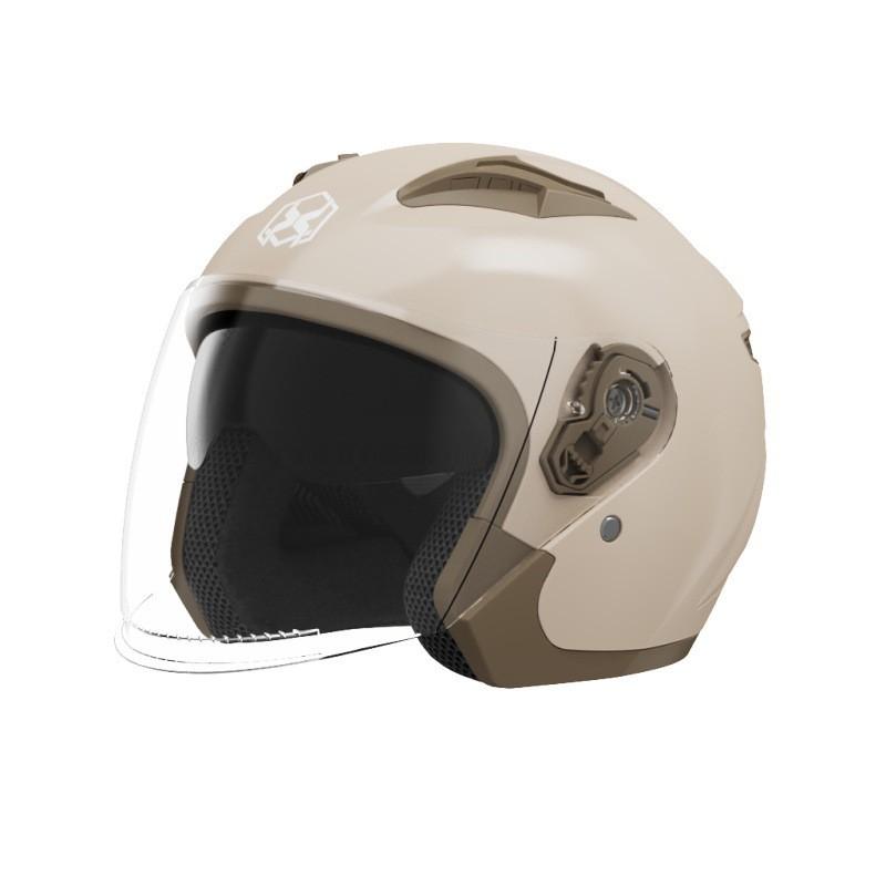 3/4 Motorcycle Helmet Adults Winter Warm Scooter Half UV Protection Safety Gear