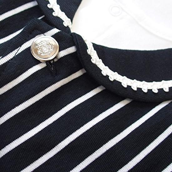 Material Made In Japan Tuxedo Design Newborn Baby Dress Set with Hat for Shrine Visits and Hospital Leave Black Boys' Spring/Autumn