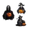 Halloween New Horror Pumpkin Black Skeleton Sticker Bedroom Living Room Background Holiday Decoration Wall Sticker