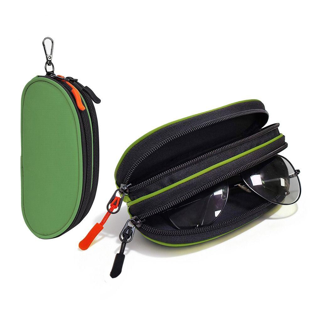 Portable Double-layer Glasses Organizer Cloth Glasses Protective Pouch Students