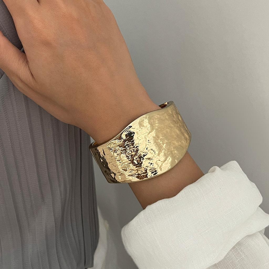 Accessories Punk Hammer Wide Face Bracelet Hip Hop Style Irregular Fashion Open Bracelet Bracelet