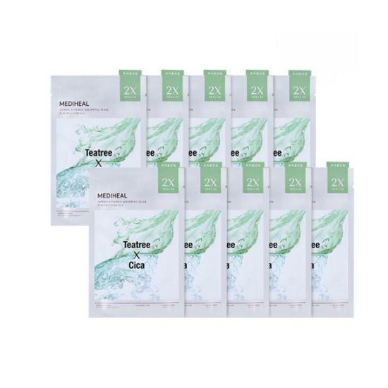 MEDIHEAL Derma Synergy Wrapping Mask Trouble Calming & Soothing Sheet Mask 10pcs