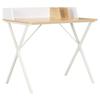 VidaXL White and Natural Desk 80x50x84 Cm 20273