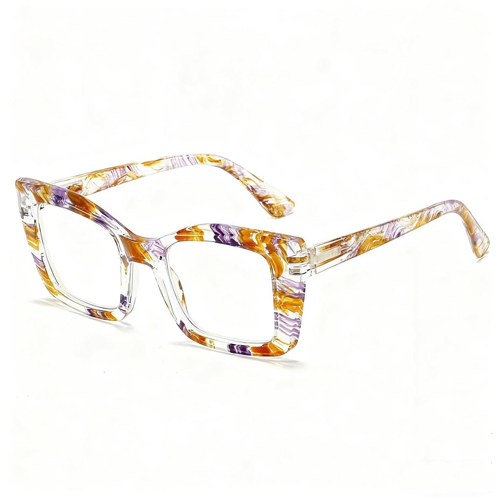 New High-end Print Reading Glasses for Women and Men Block Light Blocking FarSight Eyeglasses Female Luxury High Quality Eyewear