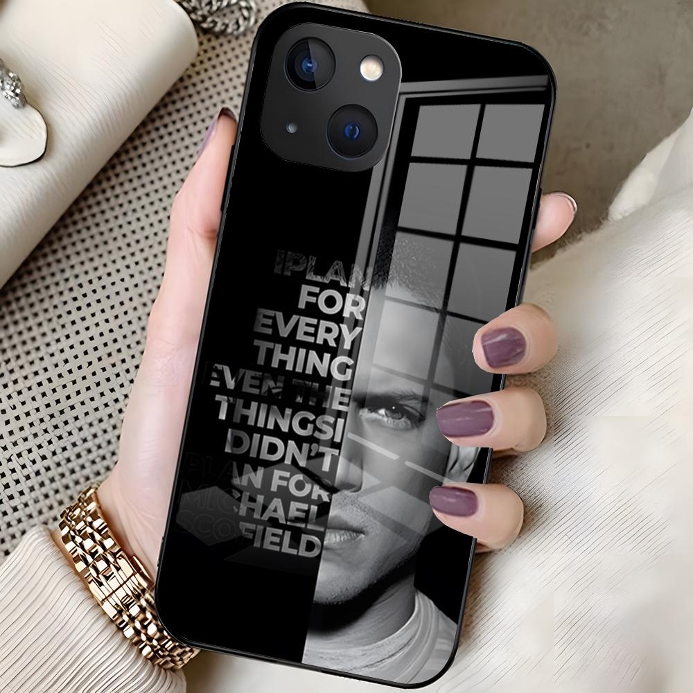 Чехол для телефона ТВ-сериала Побег из тюрьмы Для 16 Pro Max Iphone 15 14 Pro Max 13pro 11 X Xs Xr 8 7Plus Стеклянная крышка