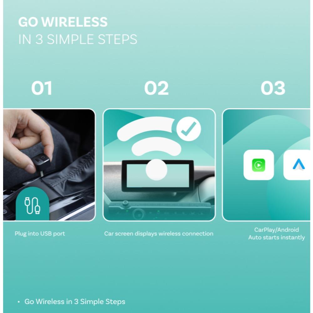 OTTOCAST Мини Pico 3.0 Куб 2 в 1 Проводной к Беспроводному Адаптер CarPlay Android Auto