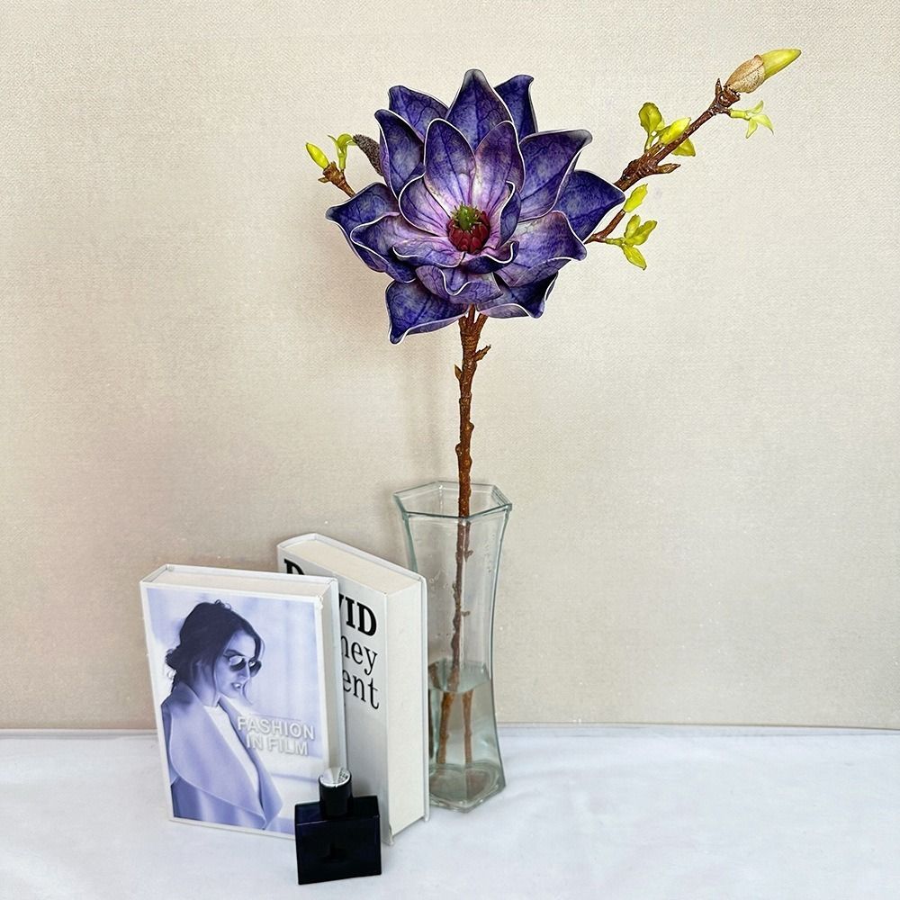 Искусственная ветка магнолии, Искусственные цветы орхидеи с эффектом реального прикосновения, Декор для сада на открытом воздухе