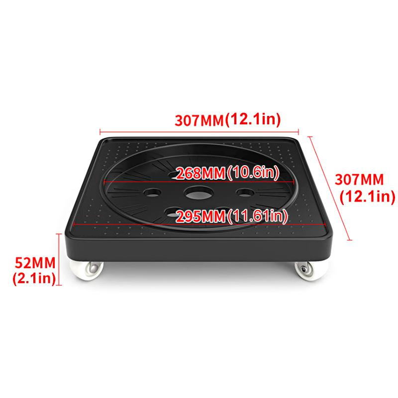 1шт поддон для цветочного горшка утолщенный квадратный усиленный держатель для цветочного горшка дышащее основание поддон для цветка универсальный колесный пластик