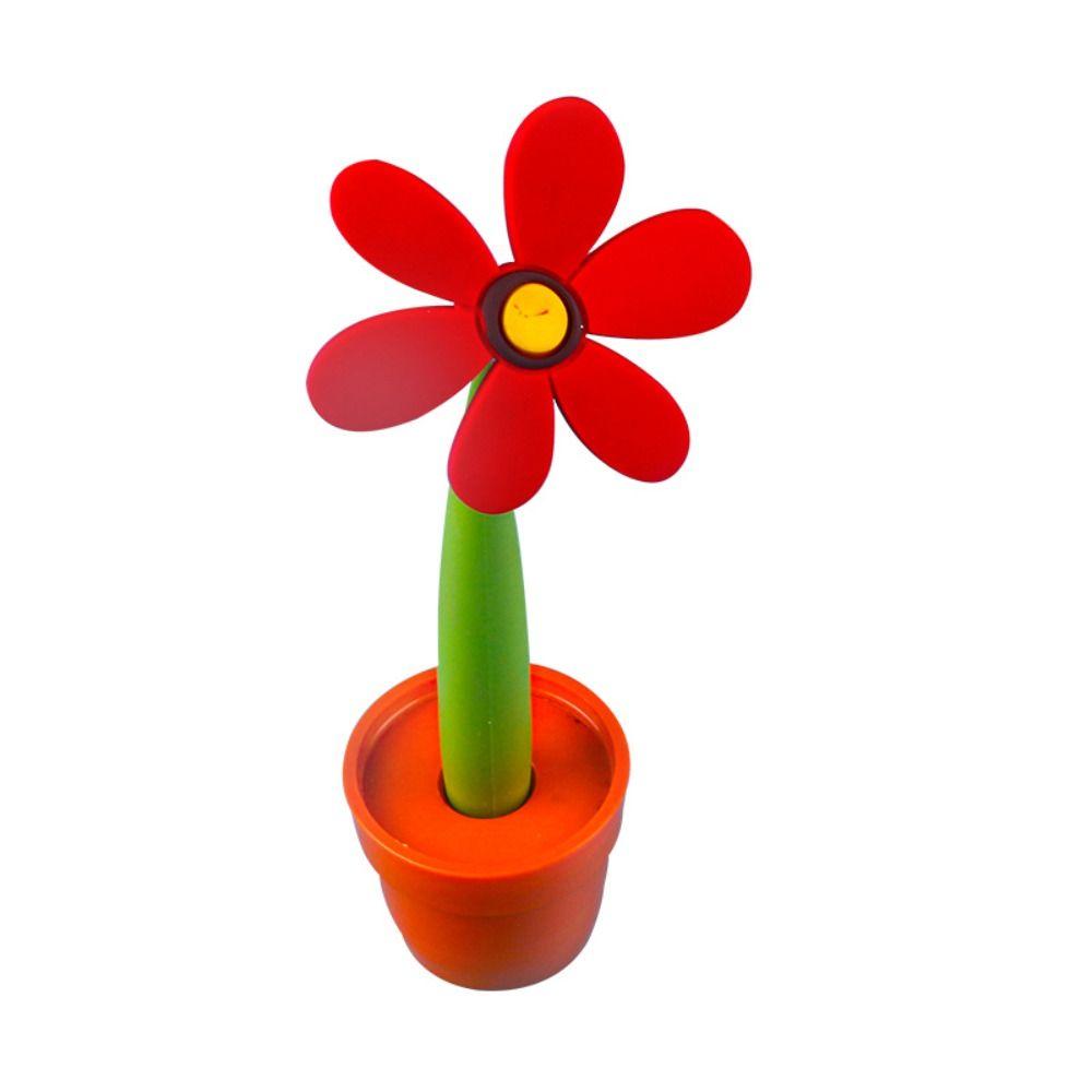 Plastic Writing Signing Pen Cartoon Sunflower Ballpoint Pen New Ballpoint Pen