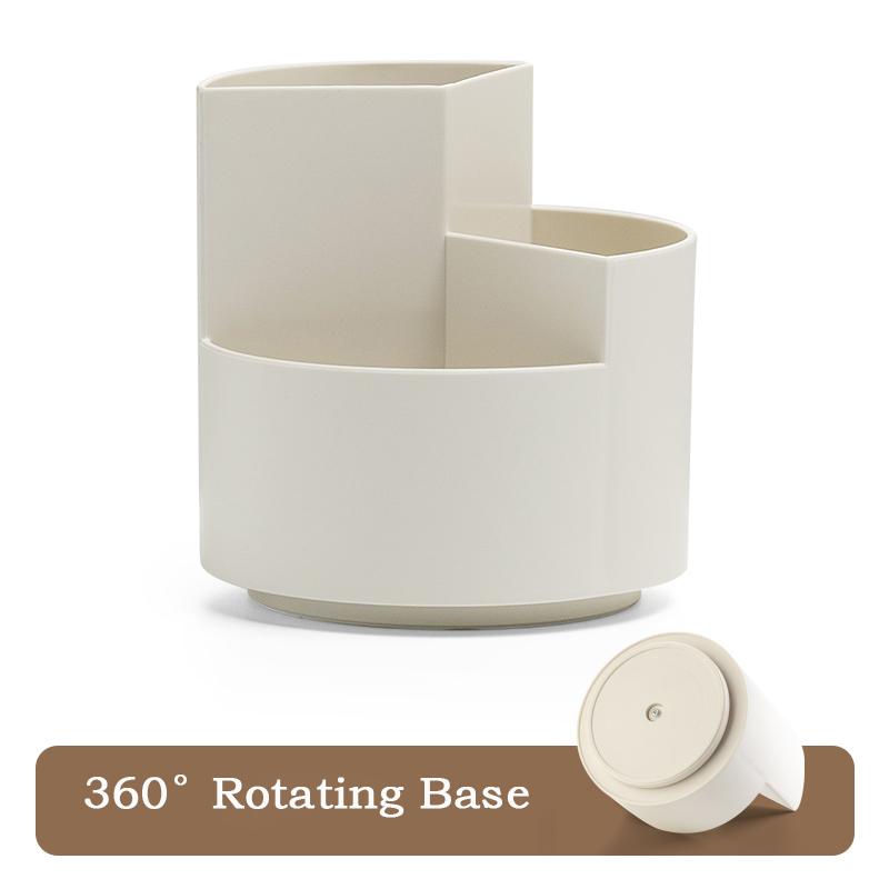 360° Вращающийся Держатель для ручек Просторный Настольный Ящик для хранения карандашей Органайзер для канцелярии с 9 отделениями Школьный Офисный Подставка для ручек