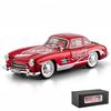 1:24 Бенц 300SL Кока-Кола Пепси-Кола Классический Винтажный Автомобиль Сплав Литье под Давлением Модель Автомобиля Звук и Свет Оттяжка Коллекция Хобби Подарок