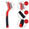Copper Wire Brush Kitchen Gas Stove Cleaner With Long Handle For Grime Removal