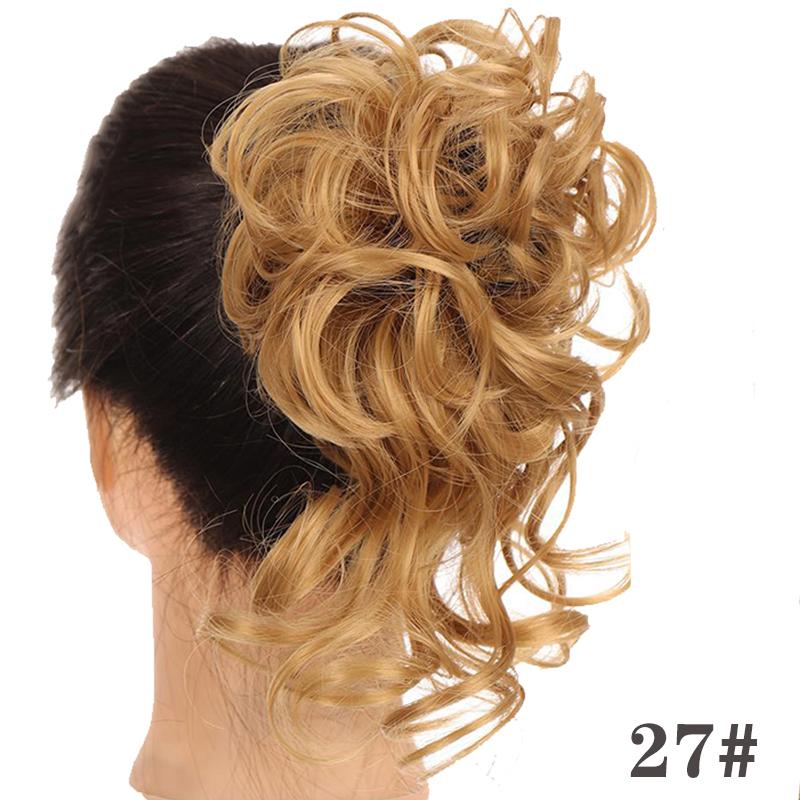 Шиньоны из синтетических волос, грязные резинки для волос, резинка для волос, пучок, прямая прическа, наращивание волос для женщин